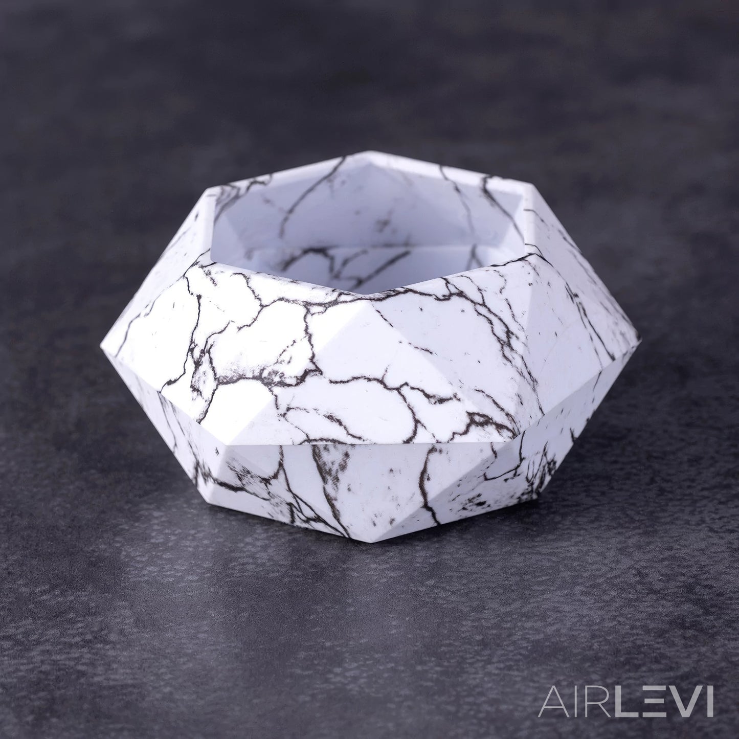 AirLevi™ Hexagon Base Flying Bowl Marble