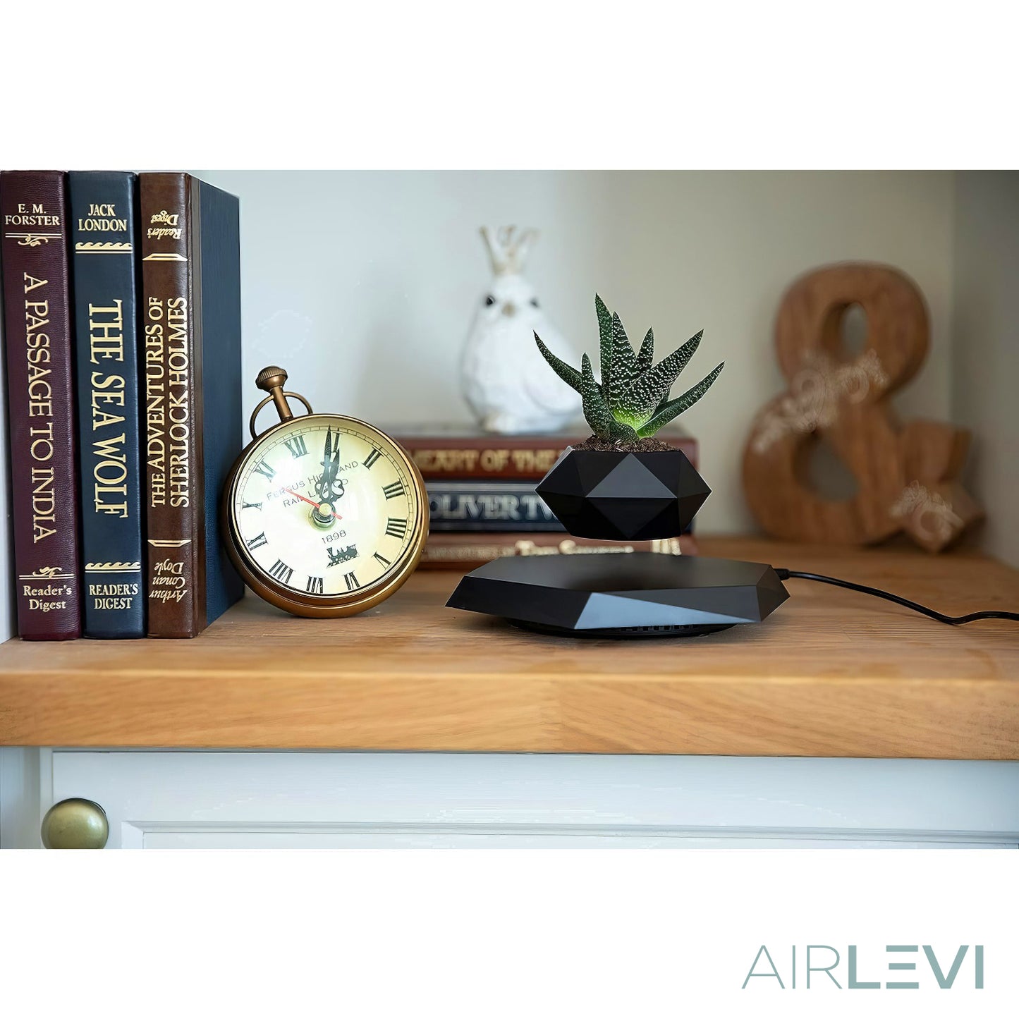 AirLevi™ Hexagon Base Flying Bowl Black