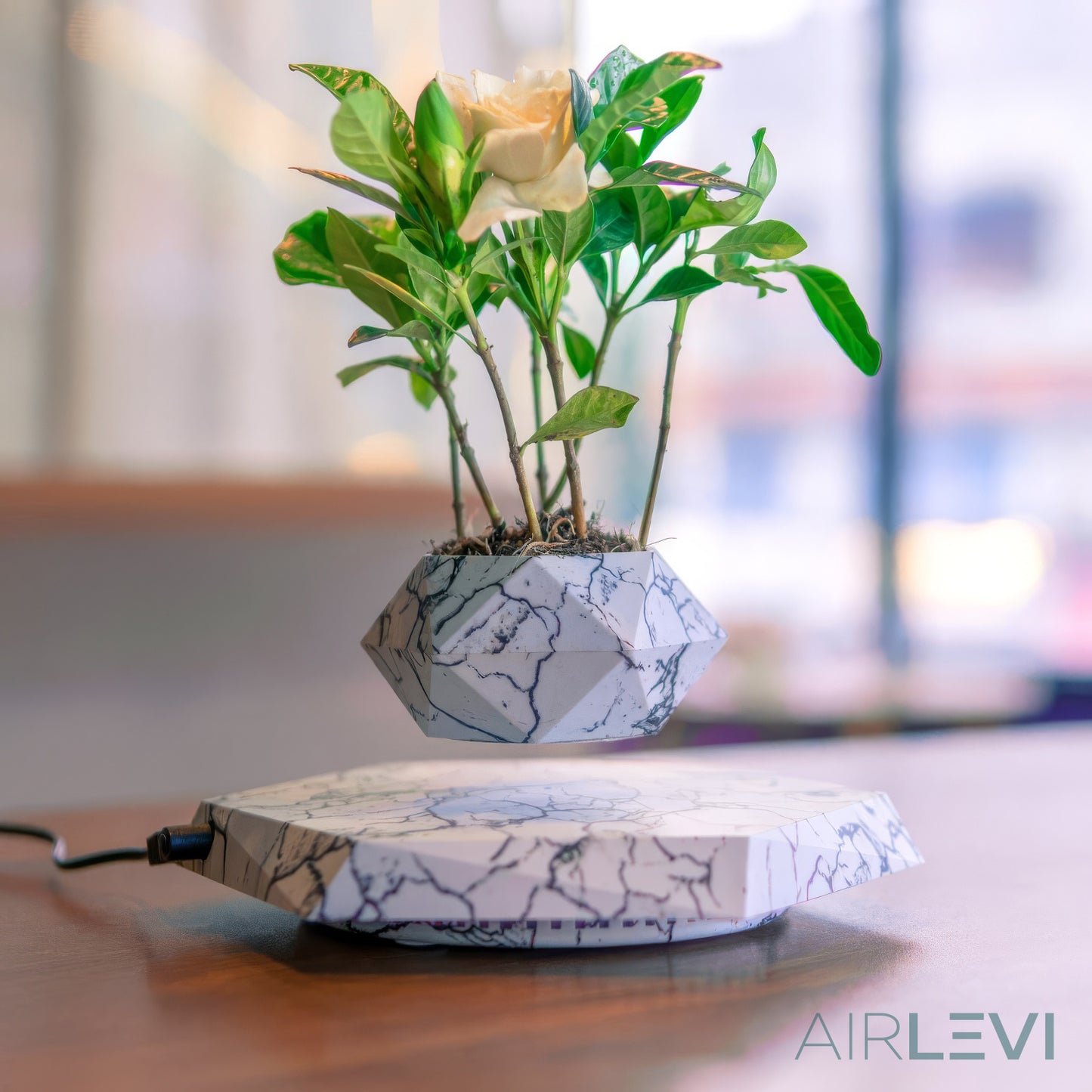 AirLevi™ Hexagon Base Flying Bowl Marble