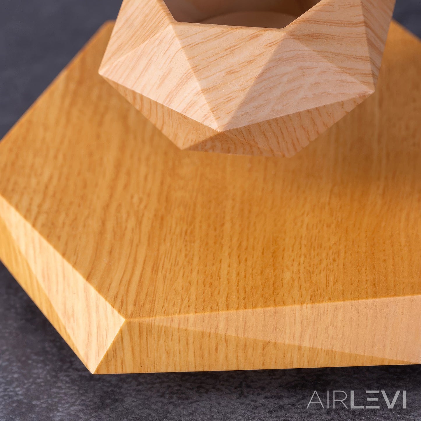 AirLevi™ Hexagon Base Flying Bowl Wood