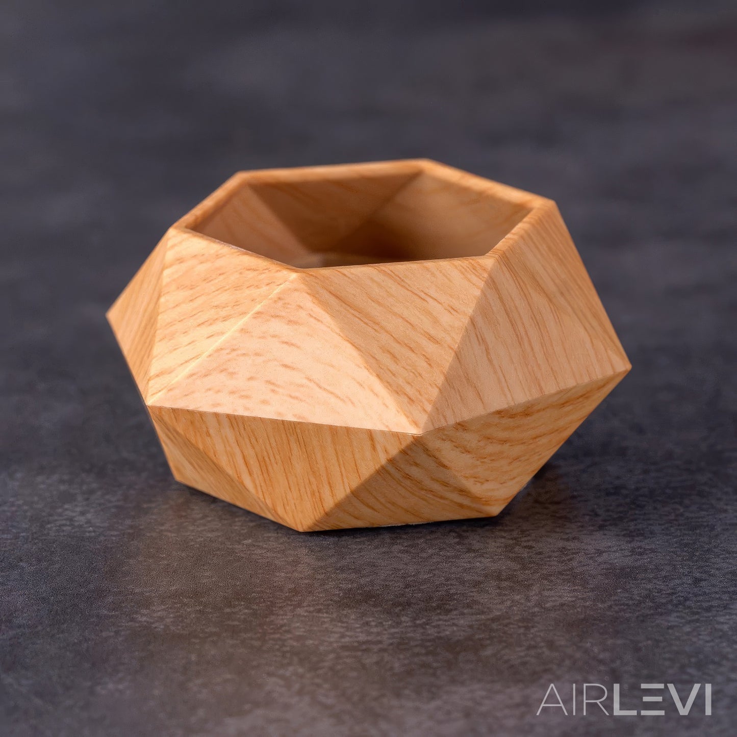 AirLevi™ Hexagon Base Flying Bowl Wood