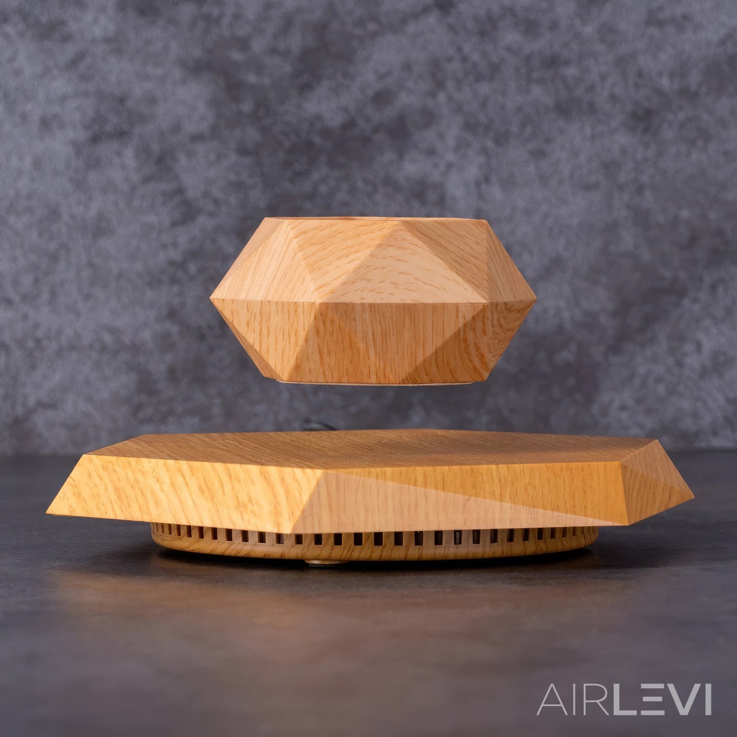 AirLevi™ Hexagon Base Flying Bowl Wood