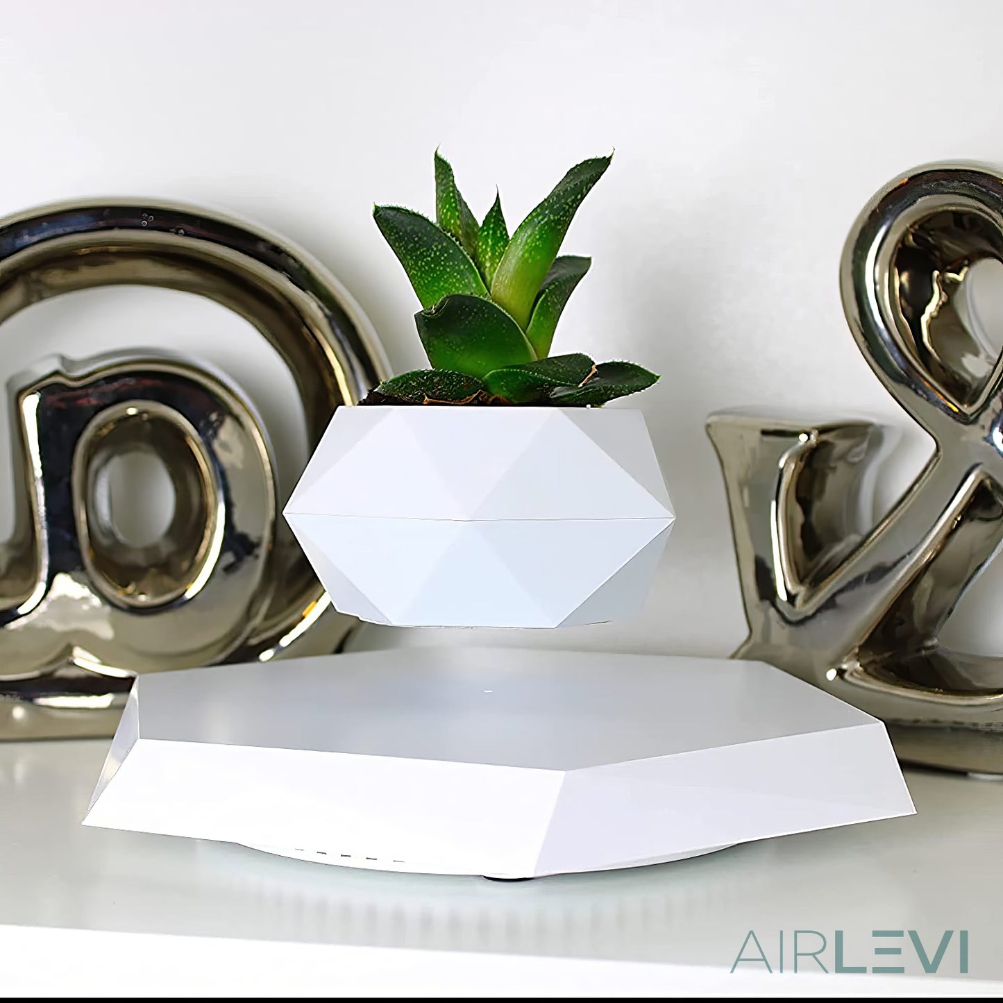 AirLevi™ Hexagon Base Flying Bowl White