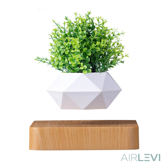 AirLevi™ Square Base Flying Bowl Light Wood