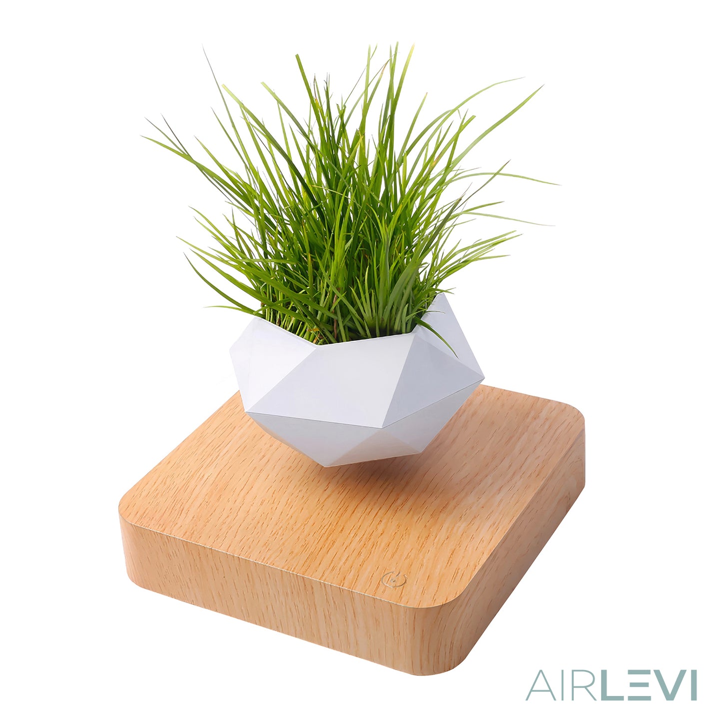 AirLevi™ Square Base Flying Bowl Light Wood