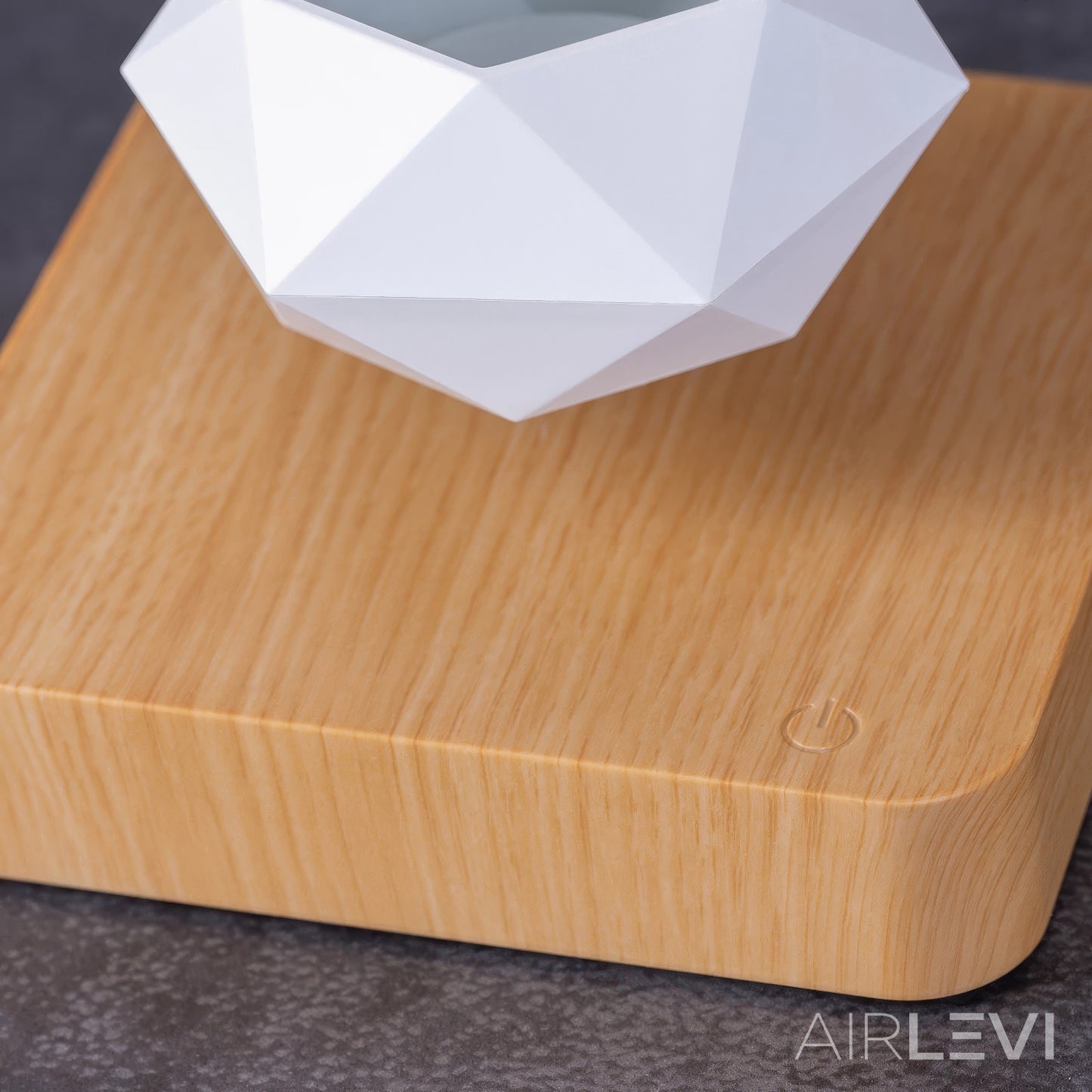 AirLevi™ Square Base Flying Bowl Light Wood