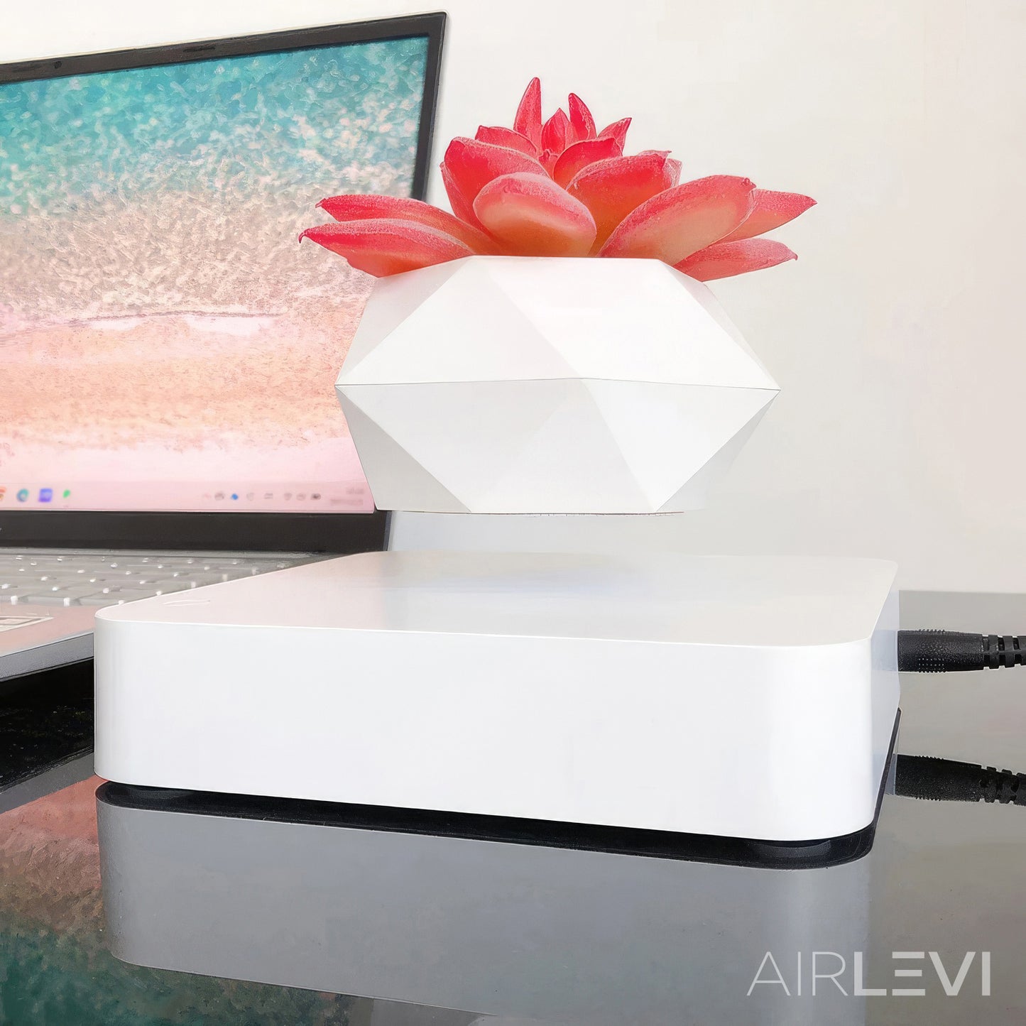 AirLevi™ Square Base Flying Bowl White